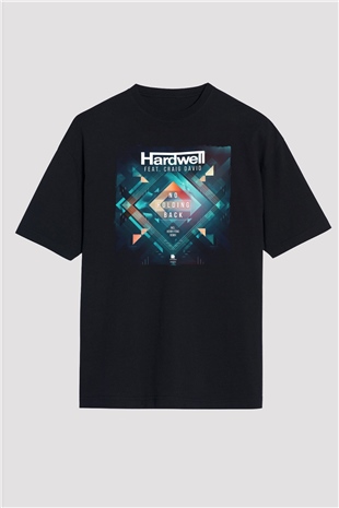 Hardwell Siyah Oversize Tişört Oversize T-shirt - TişörtFabrikası