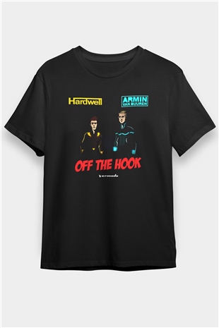 Hardwell Siyah Unisex Tişört T-Shirt - TişörtFabrikası