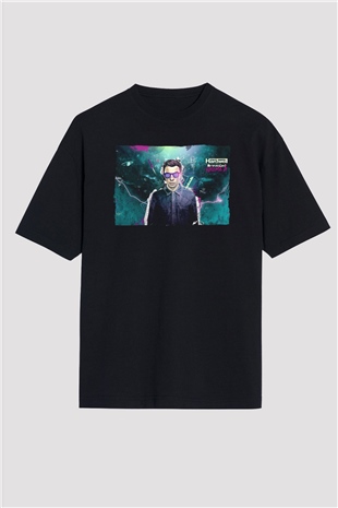 Hardwell Siyah Oversize Tişört Oversize T-shirt - TişörtFabrikası