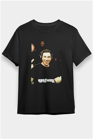 Hardwell Siyah Unisex Tişört T-Shirt - TişörtFabrikası