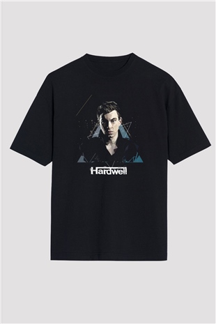 Hardwell Siyah Oversize Tişört Oversize T-shirt - TişörtFabrikası