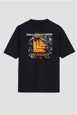 Hardwell Siyah Oversize Tişört Oversize T-shirt - TişörtFabrikası