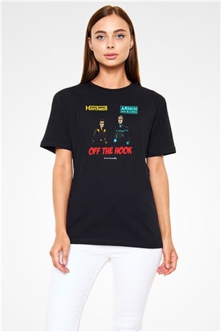 Hardwell Siyah Unisex Tişört T-Shirt - TişörtFabrikası