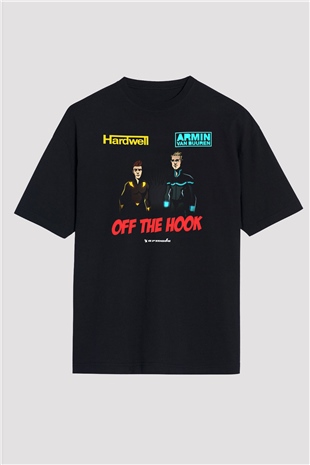 Hardwell Siyah Oversize Tişört Oversize T-shirt - TişörtFabrikası