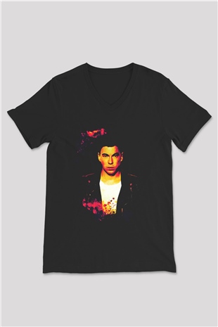 Hardwell Siyah Unisex V Yaka Tişört