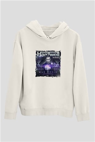 HardwellBaskılı Beyaz Hoodie