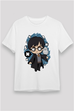 Harry Baskılı Unisex Beyaz Tişört