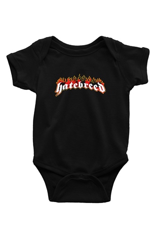 Hatebreed Baskılı Siyah Bebek Body - Zıbın