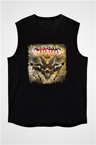 Hatebreed Baskılı Unisex Siyah Kolsuz Tişört
