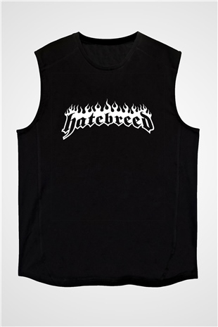 Hatebreed Baskılı Unisex Siyah Kolsuz Tişört