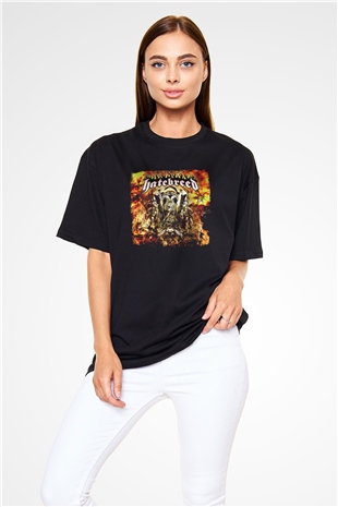 Hatebreed Baskılı Unisex Siyah Oversize Tişört