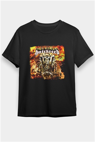 Hatebreed Baskılı Unisex Siyah Tişört