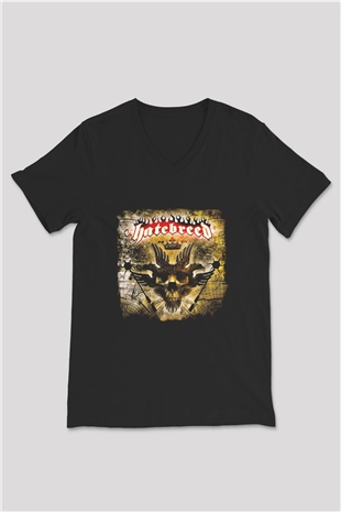 Hatebreed Baskılı Unisex Siyah V Yaka Tişört