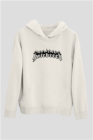 Hatebreed Beyaz Unisex Kapşonlu Sweatshirt