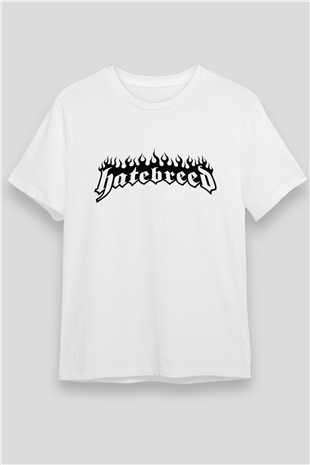 Hatebreed Beyaz Unisex Tişört T-Shirt - TişörtFabrikası