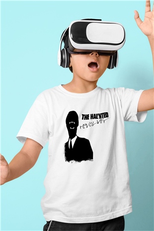 Haunted (The) Baskılı Unisex Beyaz Çocuk Tişört