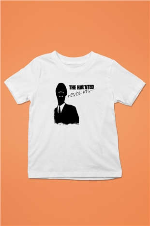 Haunted (The) Baskılı Unisex Beyaz Çocuk Tişört