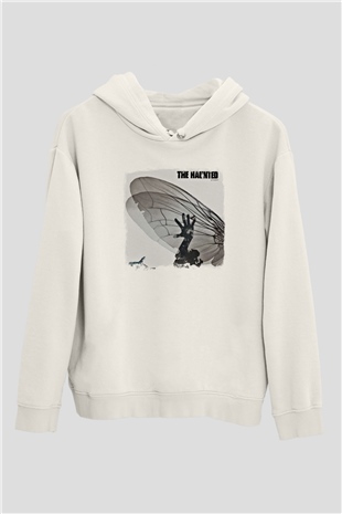 Haunted (The) Baskılı Unisex Beyaz Hoodie