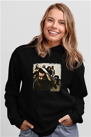 Haunted (The) Baskılı Unisex Siyah Hoodie