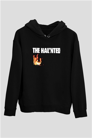 Haunted (The) Baskılı Unisex Siyah Hoodie