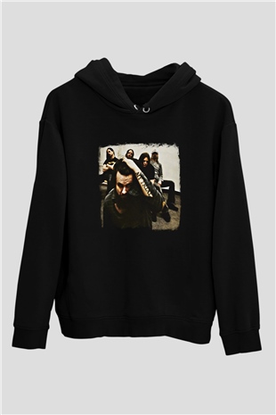 Haunted (The) Baskılı Unisex Siyah Hoodie
