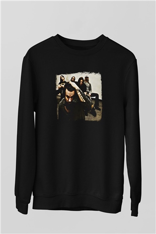 Haunted (The) Baskılı Unisex Siyah Sweatshirt