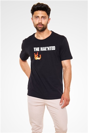 Haunted (The) Baskılı Unisex Siyah Tişört