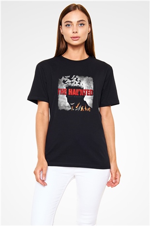 Haunted (The) Baskılı Unisex Siyah Tişört