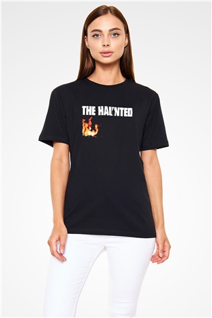 Haunted (The) Baskılı Unisex Siyah Tişört