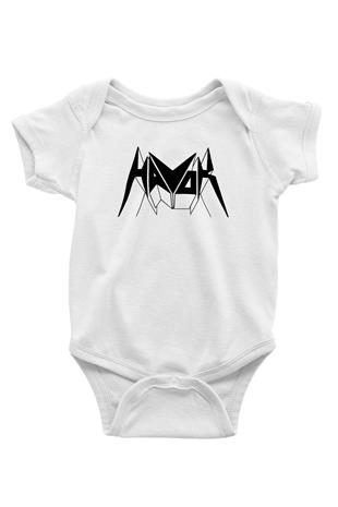 Havok Baskılı Beyaz Unisex Bebek Body - Zıbın