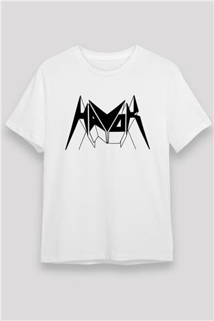 Havok Baskılı Unisex Beyaz Tişört - Tshirt
