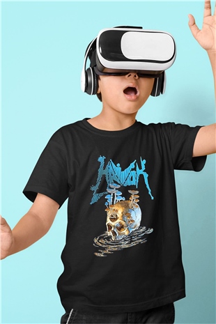 Havok Baskılı Unisex Siyah Çocuk Tişört - Tshirt