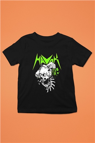 Havok Baskılı Unisex Siyah Çocuk Tişört - Tshirt