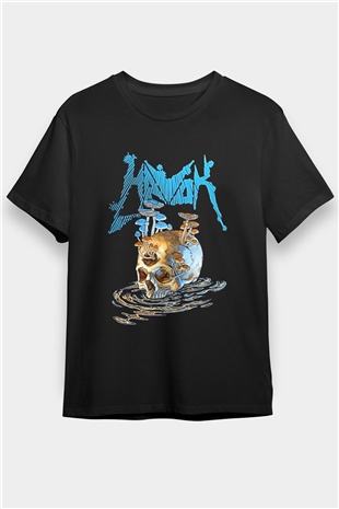 Havok Baskılı Unisex Siyah Tişört - Tshirt