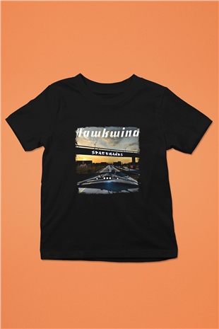 Hawkwind Baskılı Unisex Siyah Çocuk Tişört