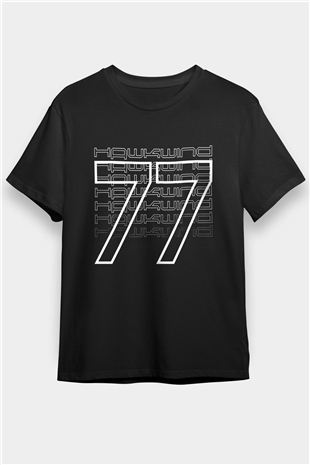 Hawkwind Baskılı Unisex Siyah Tişört