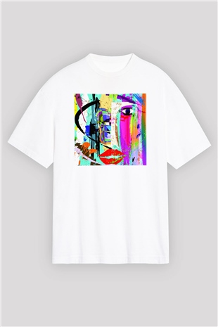 Hayat Beyaz Unisex Oversize Tişört T-Shirt