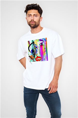 Hayat Beyaz Unisex Oversize Tişört T-Shirt