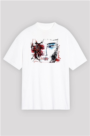 Hayat Beyaz Unisex Oversize Tişört T-Shirt