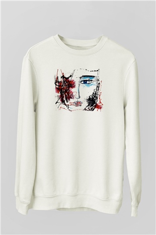 Hayat Beyaz Unisex Sweatshirt