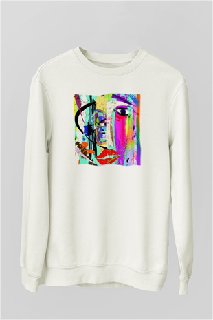 Hayat Beyaz Unisex Sweatshirt