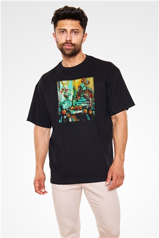 Hayat Siyah Unisex Oversize Tişört T-Shirt
