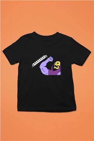 He-Man and the Masters of Universe Baskılı Siyah Unisex Çocuk Tişört