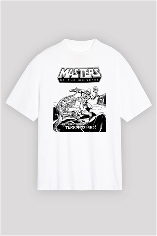 He-Man and the Masters of Universe Beyaz Unisex Oversize Tişört