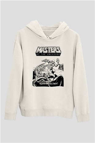 He-Man and the Masters of Universe Beyaz Unisex Kapşonlu Sweatshirt