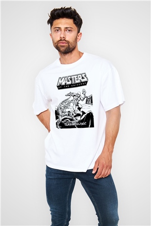 He-Man and the Masters of Universe Beyaz Unisex Oversize Tişört