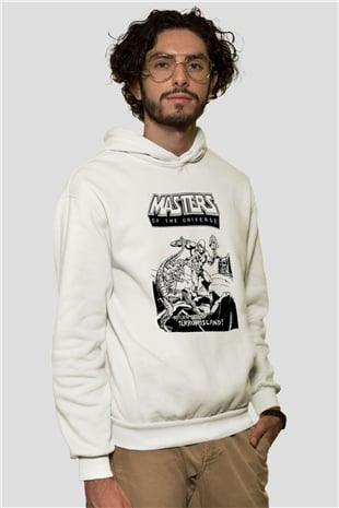He-Man and the Masters of Universe Beyaz Unisex Kapşonlu Sweatshirt