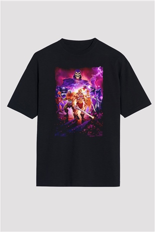 He-Man and the Masters of Universe Siyah Oversize Tişört