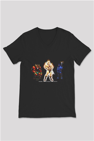 He-Man and the Masters of Universe Siyah Unisex V Yaka Tişört