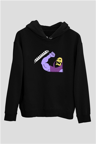 He-Man and the Masters of Universe Siyah Unisex Kapüşonlu Sweatshirt